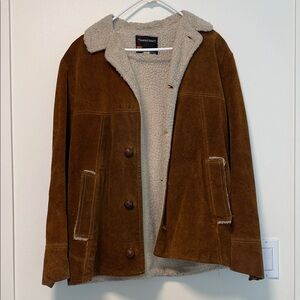 Vintage Brown Suede Men's Jacket